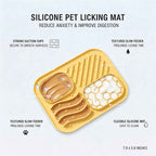 KinPeto 4-Zone Silicone Pet Lick Mat & Slow Feeder